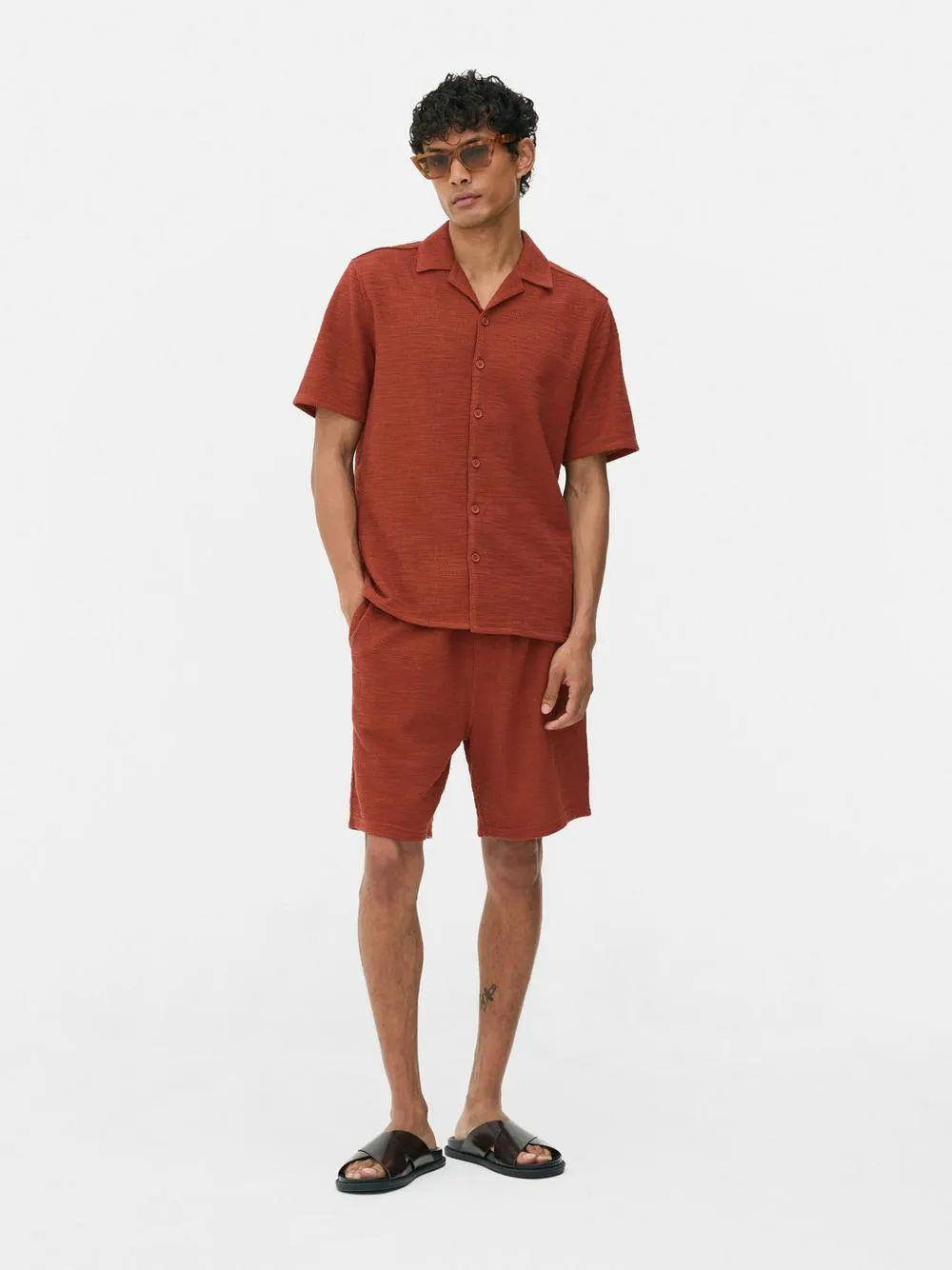 Camisa texturizada con botones