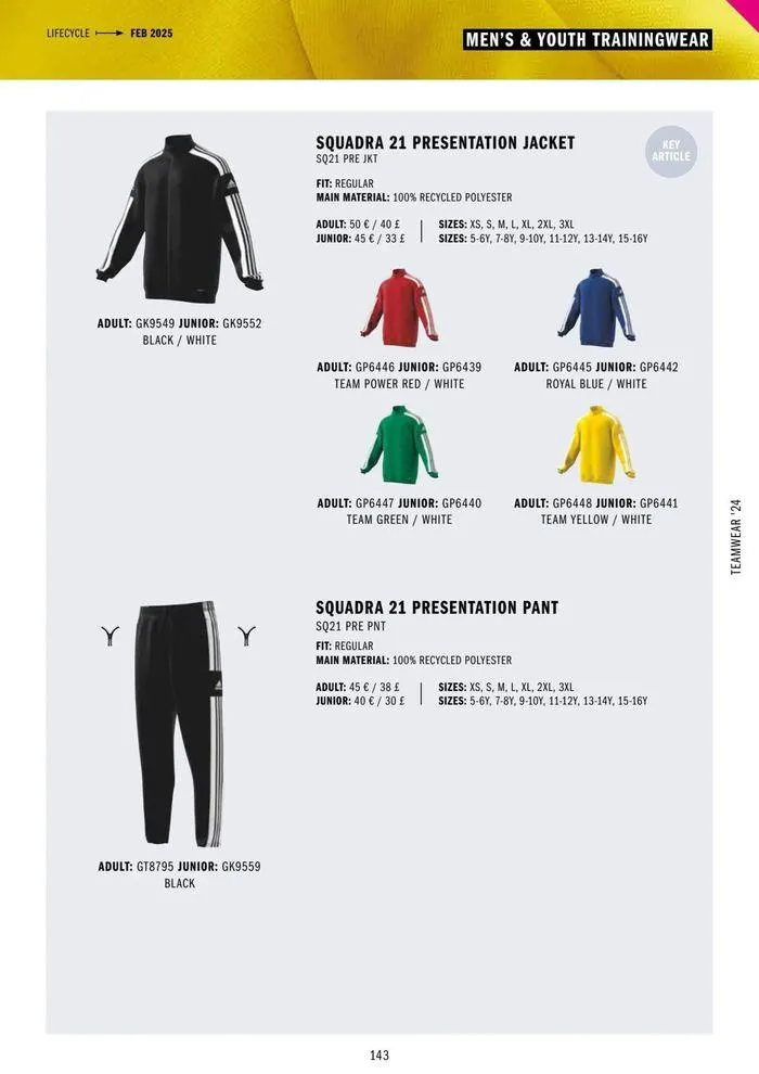 Adidas Teamwear 2024 from 11 March to 31 December 2024 - Catalogue Page 143