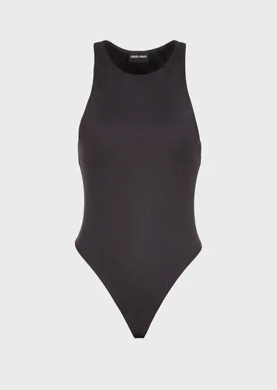 Stretch-jersey bodysuit