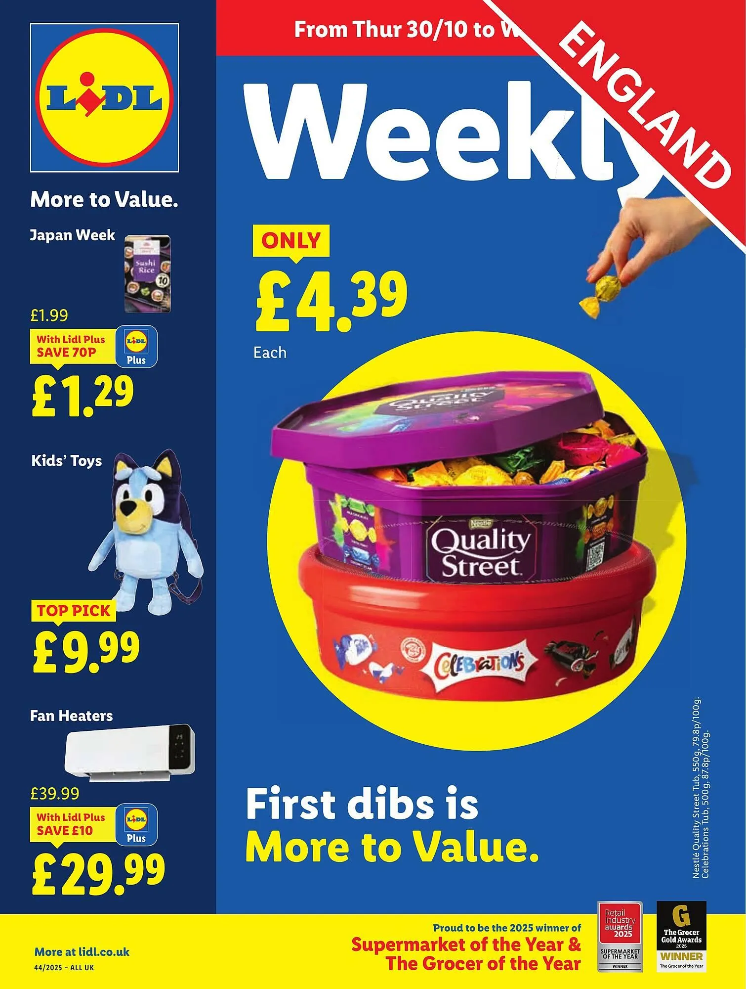 Lidl leaflet from 30 October to 5 November 2025 - Catalogue Page 1