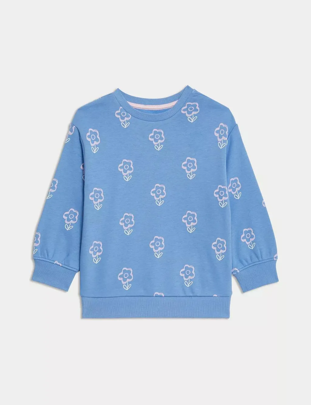 Cotton Rich Printed Sweatshirt (2-8 Yrs)