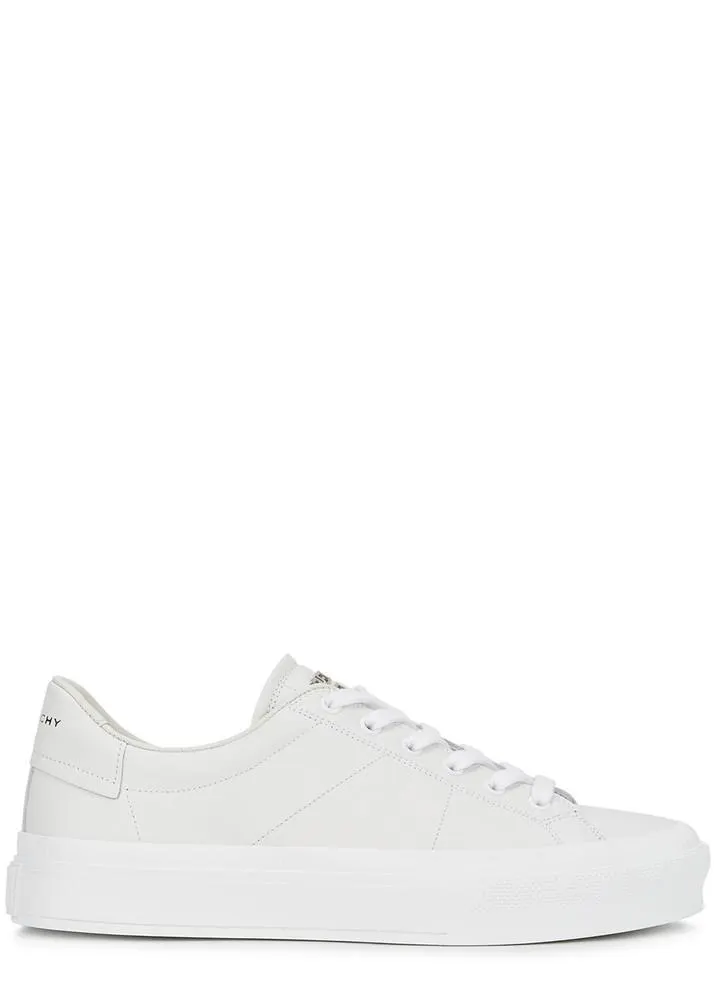 City white leather sneakers