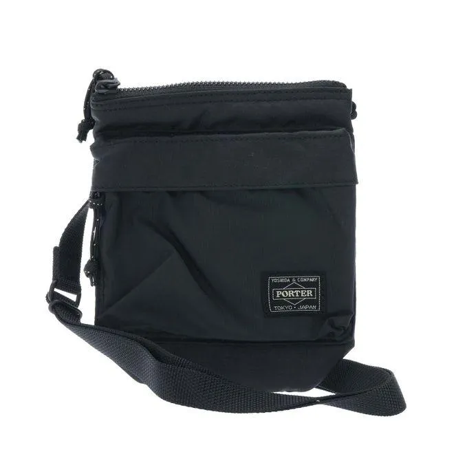 Porter-Yoshida Mens Force Shoulder Pouch Bag in Black