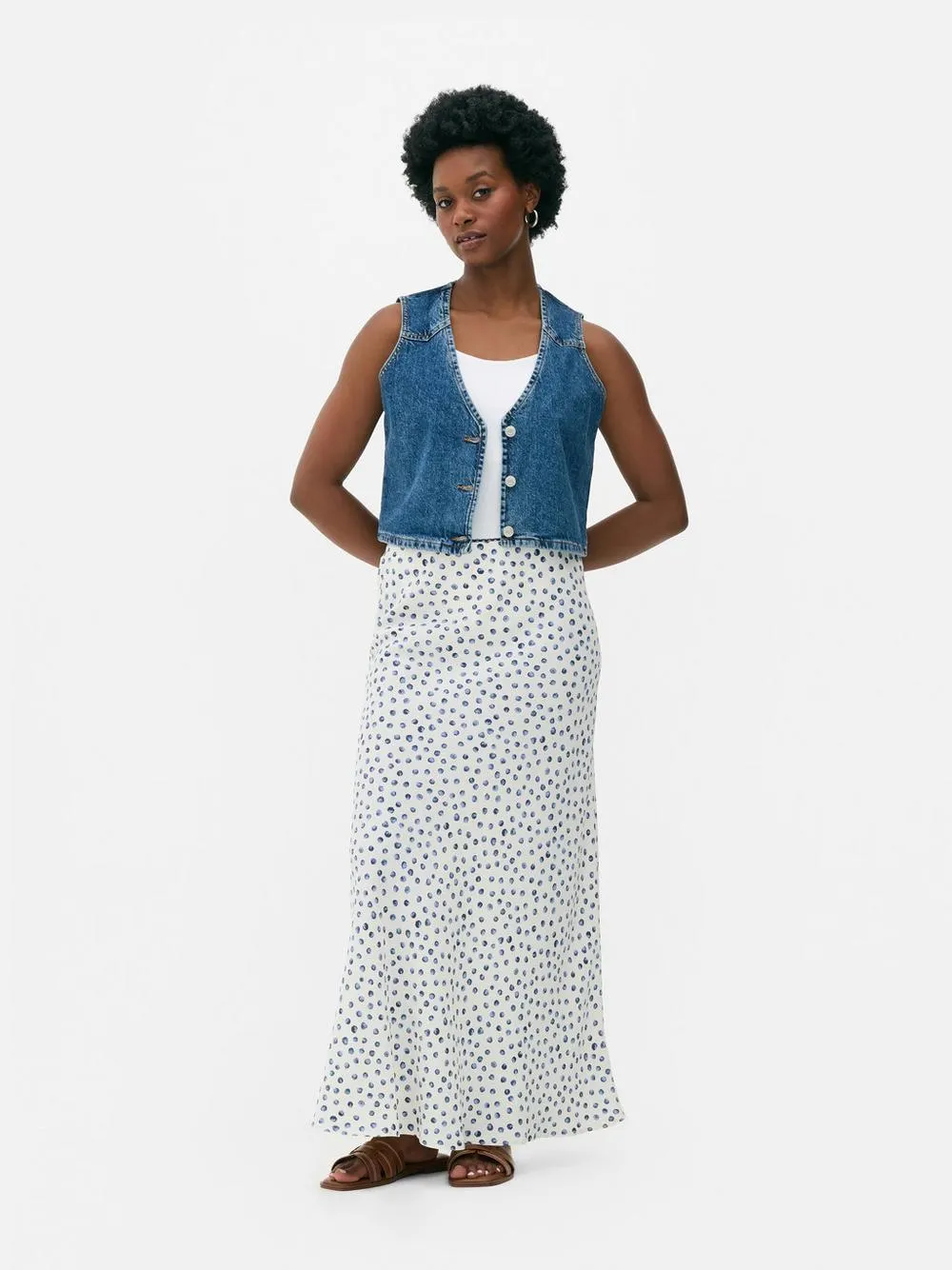 Maxirock mit Blumenmuster