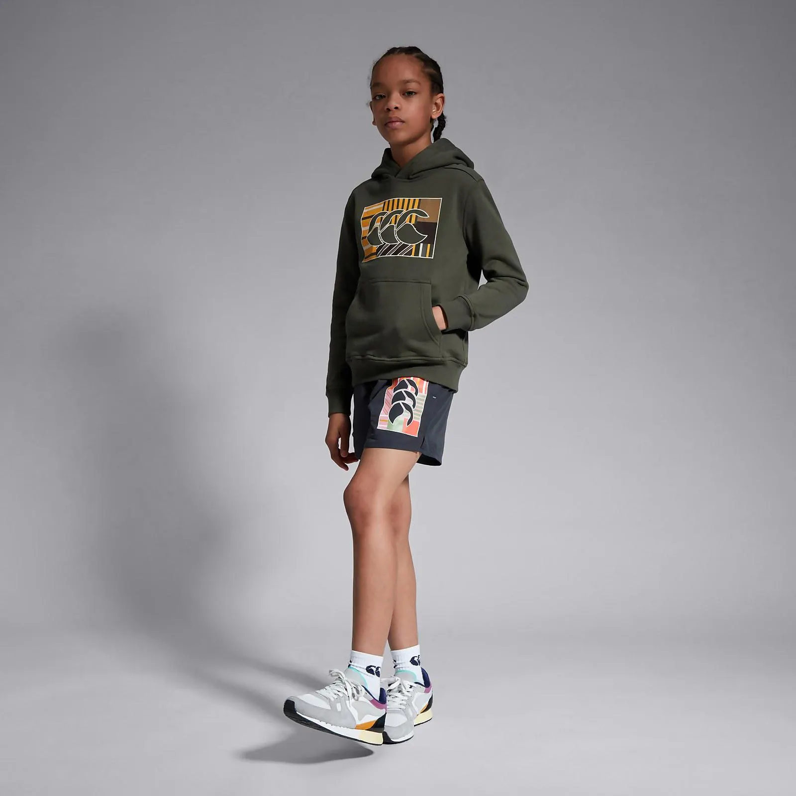 JUNIOR UNISEX UGLIES TACTIC 4.5" SHORTS OLIVE