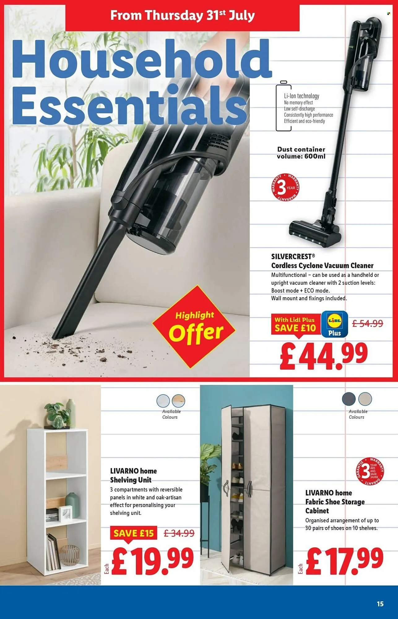 Lidl leaflet from 31 July to 6 August 2025 - Catalogue Page 15