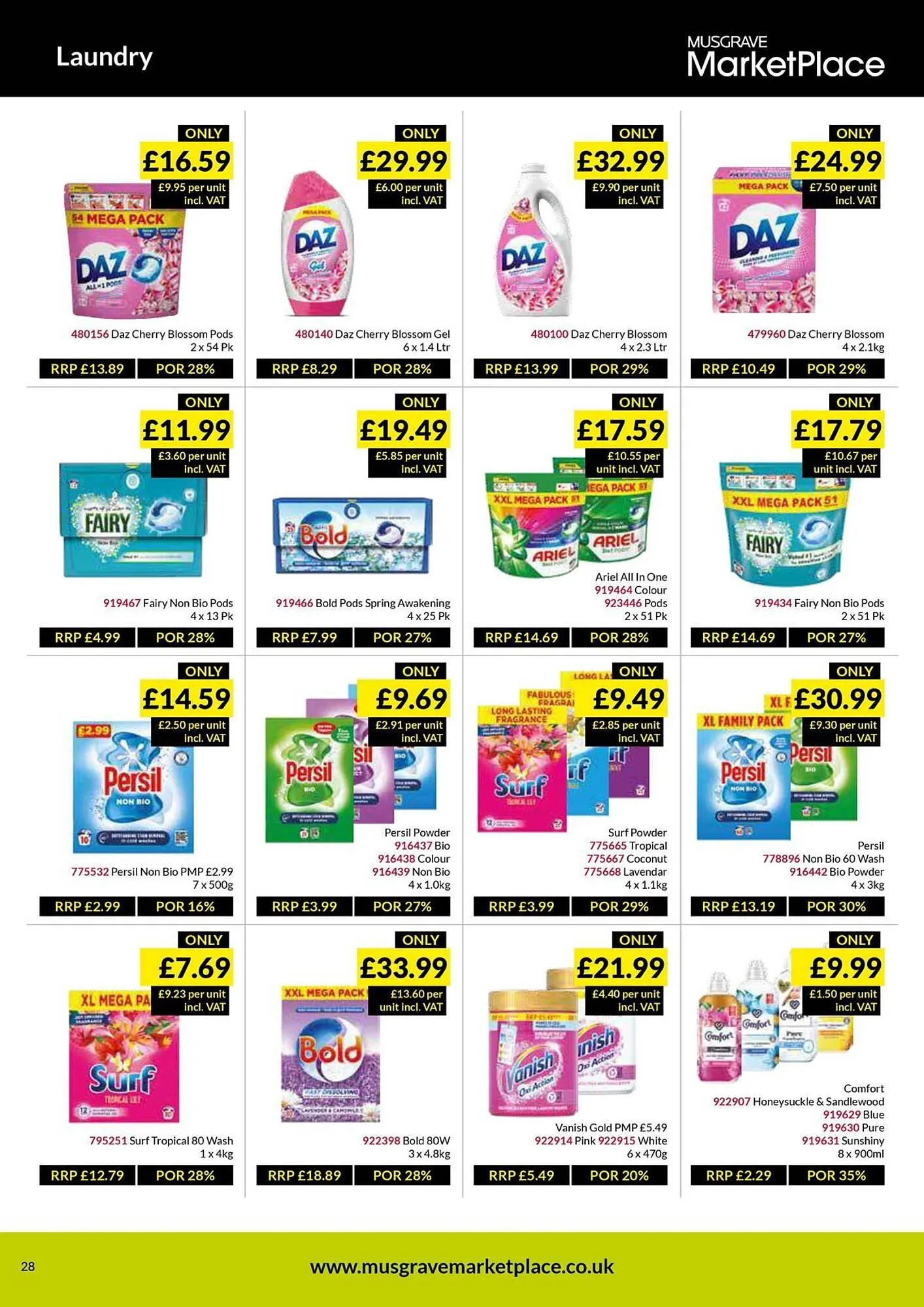 Musgrave MarketPlace leaflet from 1 April to 20 April 2025 - Catalogue Page 28