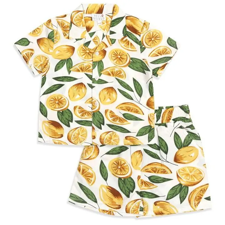 Baby Boy Lemon Shirt & Short Set