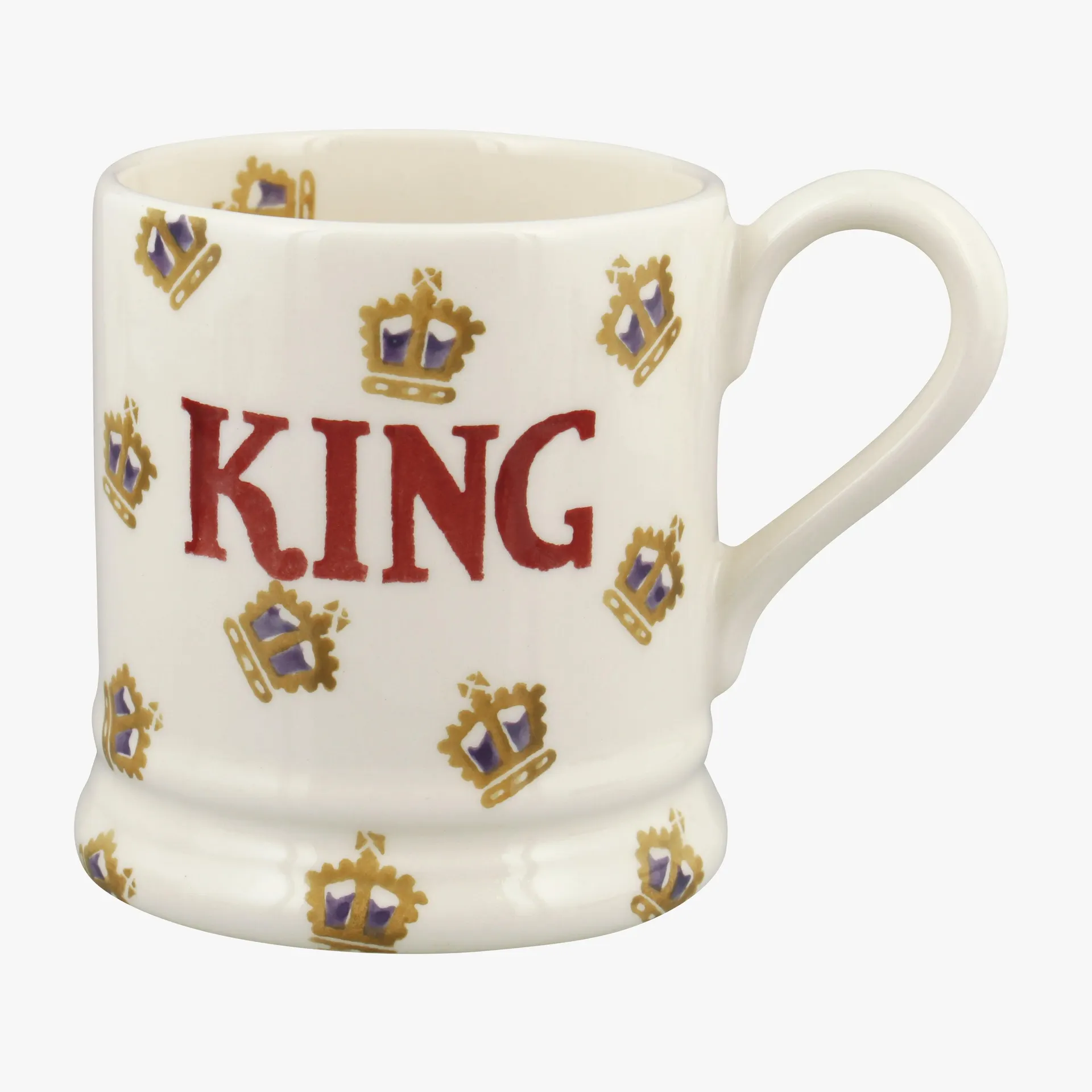 Crowns Coronation 1/2 Pint Mug - King