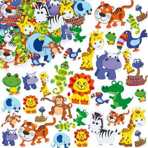 Jungle Animal Foam Stickers