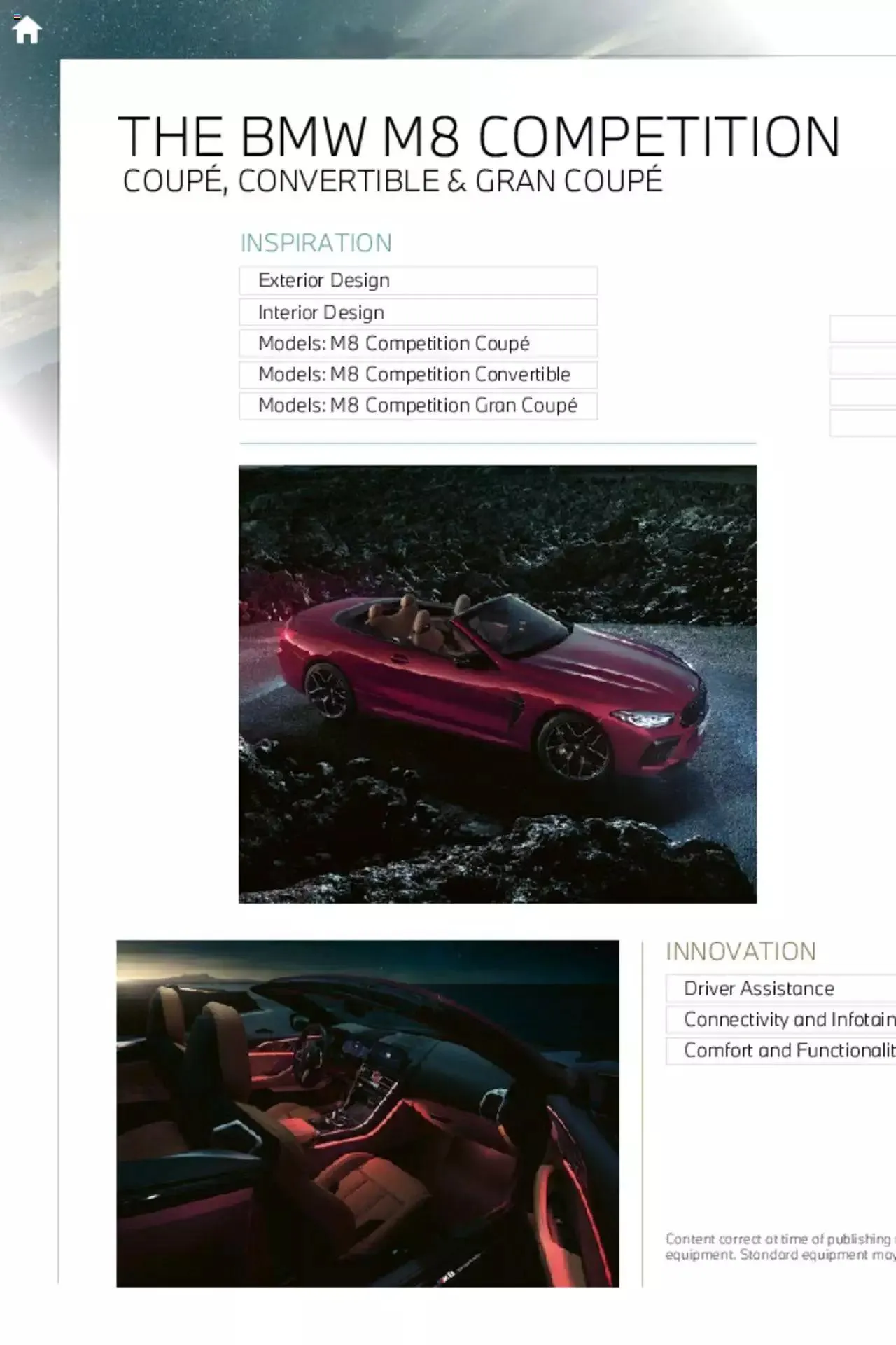 BMW - M8 Coupe, Convertible and Gran Coupe Brochure from 21 January to 31 December 2023 - Catalogue Page 3