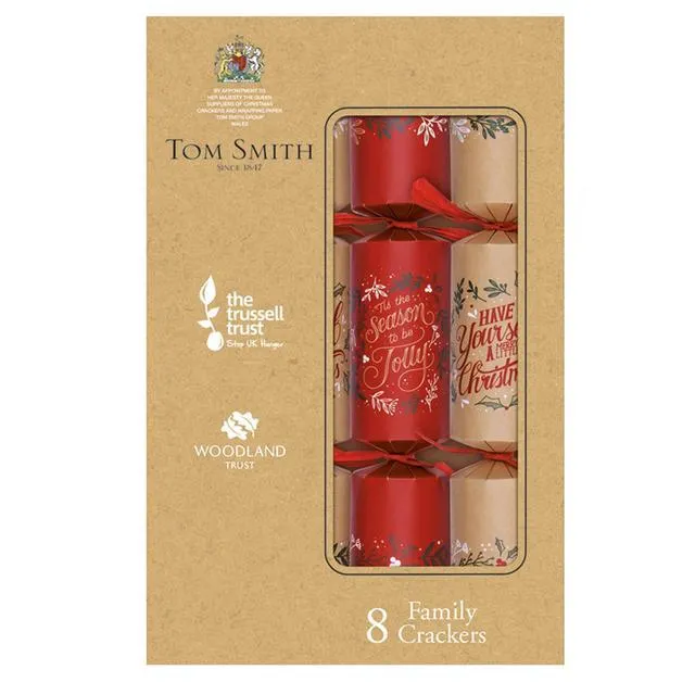 Kraft Family Christmas Crackers 8 per pack
