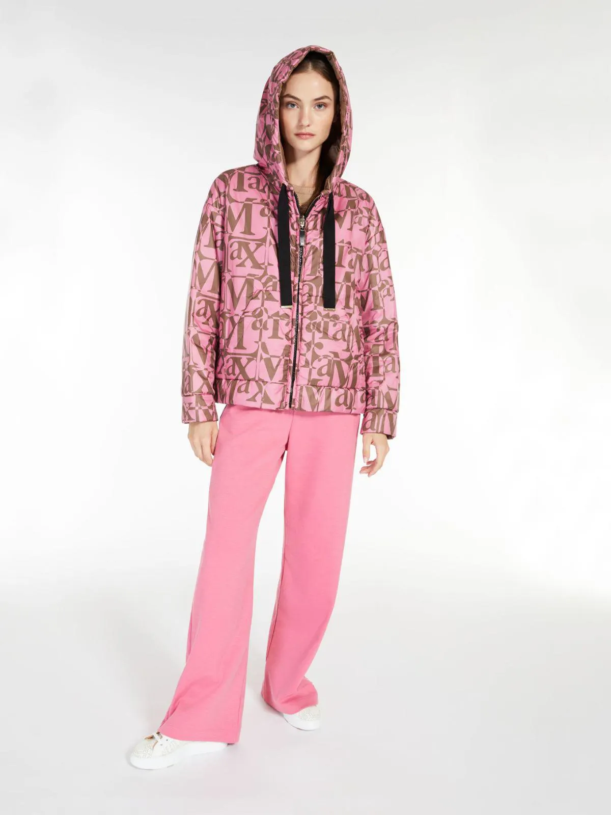 Reversible water-repellent canvas down jacket