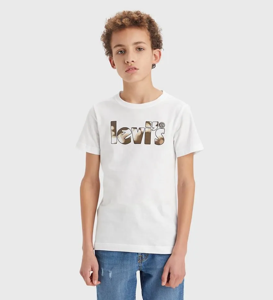 Teenager Camo Poster Logo Tee
