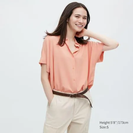 Rayon Short Sleeved Blouse