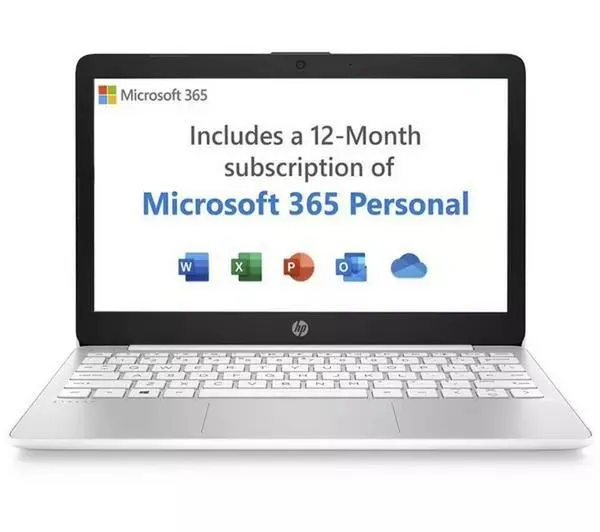 HP Stream 11-ak0515sa 11" Laptop - Intel® Celeron®, 64 GB eMMC, White