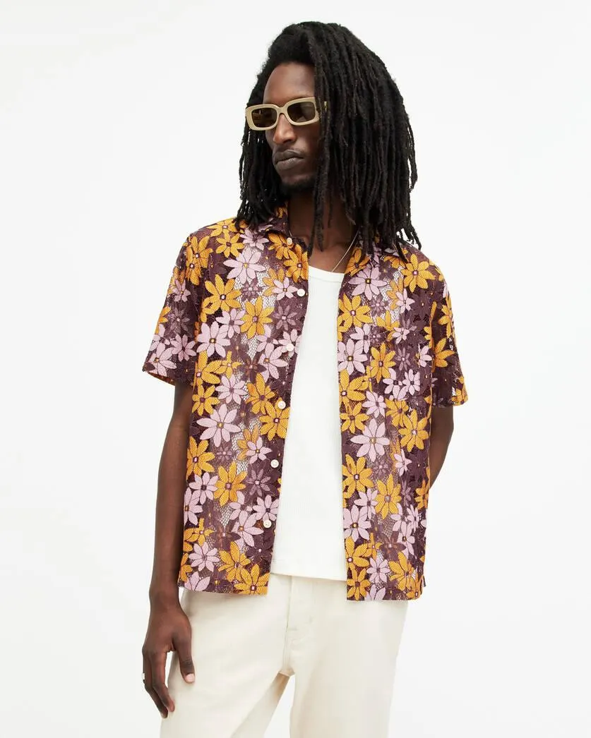 Visalia Floral Lace Relaxed Fit Shirt