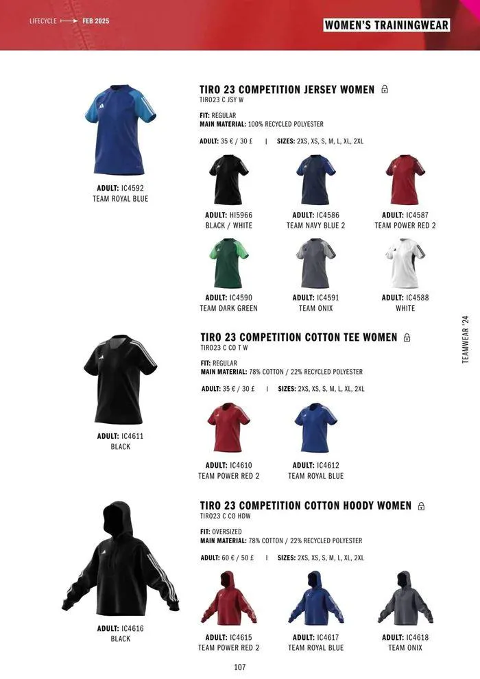 Adidas Teamwear 2024 from 11 March to 31 December 2024 - Catalogue Page 107