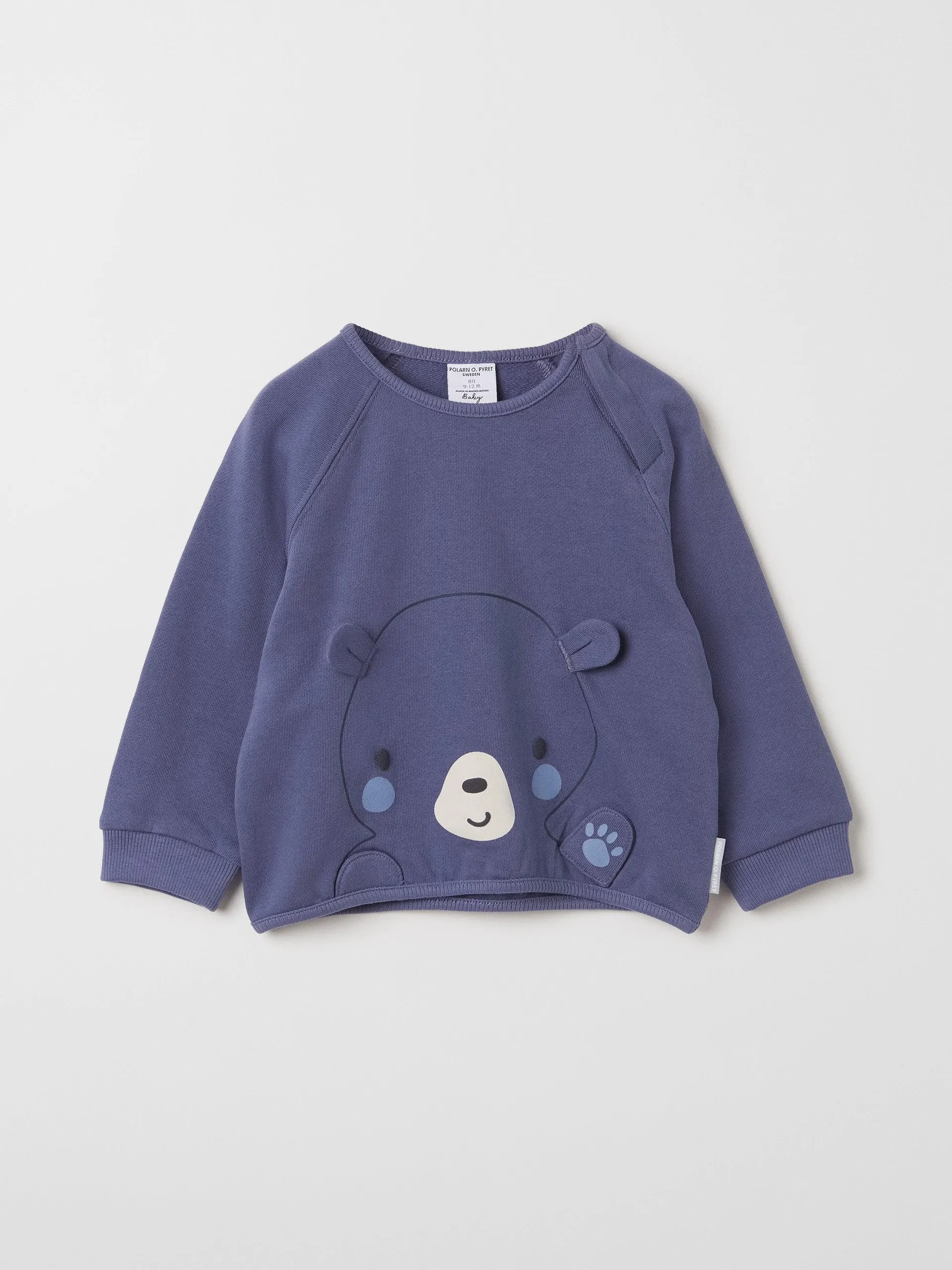 Bear Applique Baby Sweatshirt