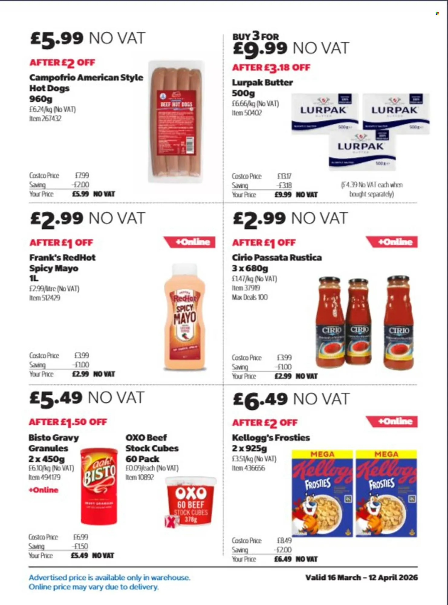 Costco leaflet from 16 March to 12 April 2026 - Catalogue Page 9