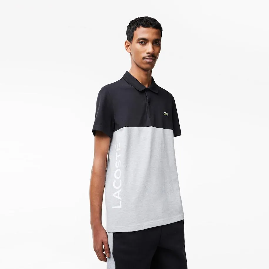 Regular Fit Stretch Cotton Colourblock Polo Shirt