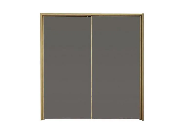 Minsk 2-Door Sliding Wardrobe - Oak & Grey