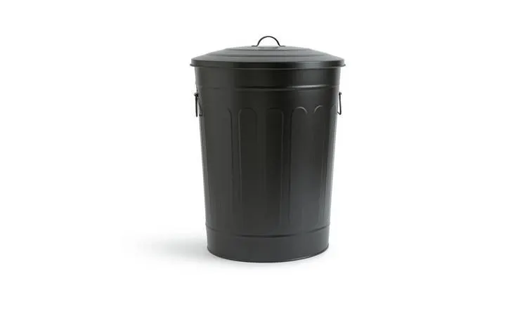 Habitat 49 Litre trash Can Bin - Black