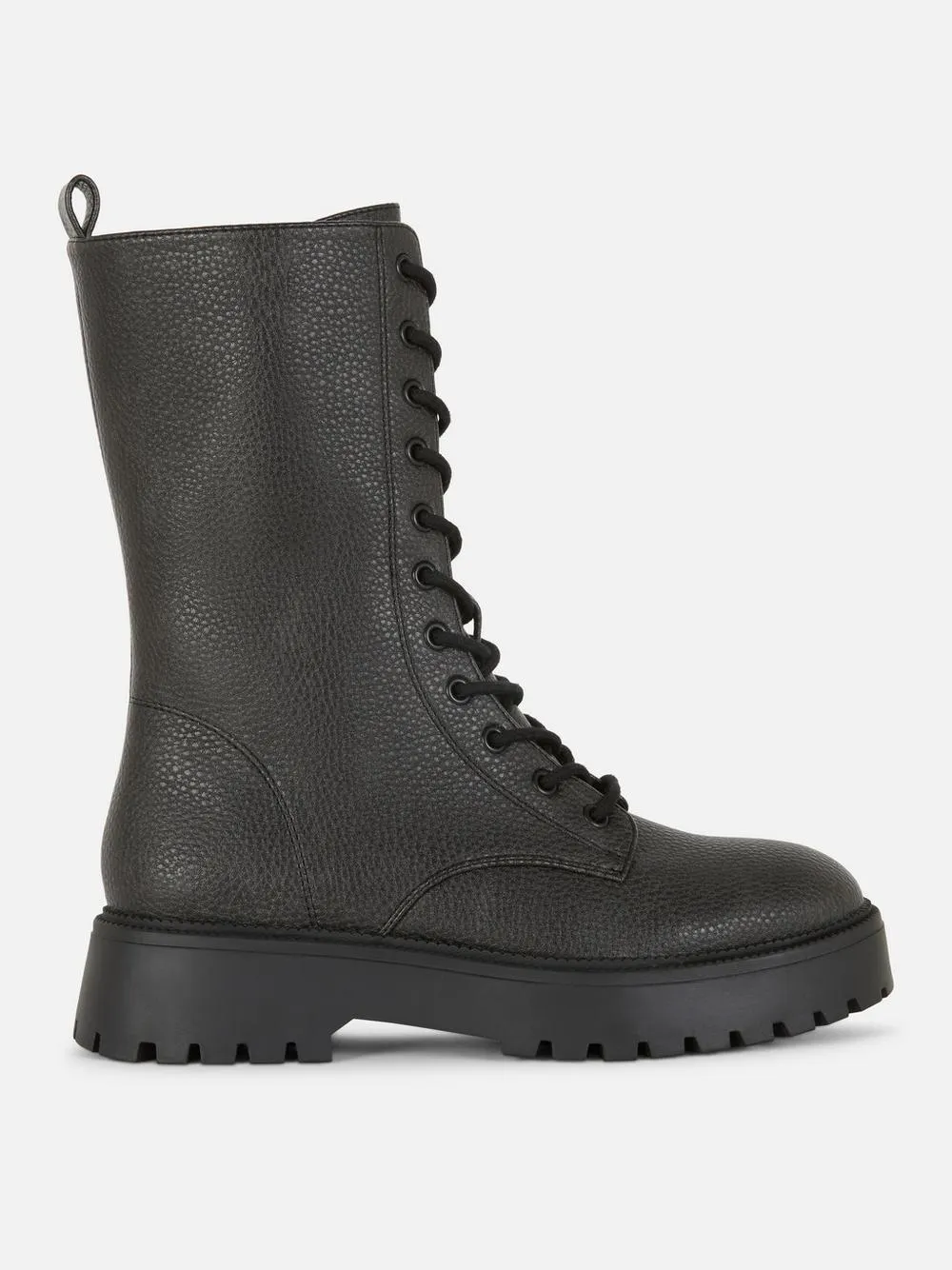 High Leg Lace Up Boots