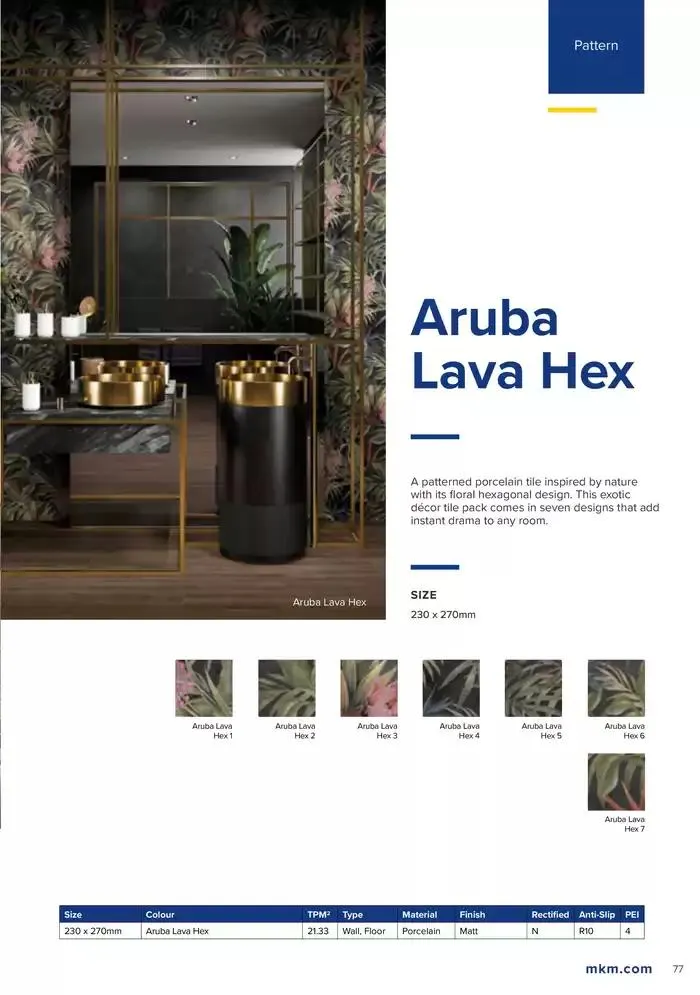 Tile Collection  from 14 January to 31 May 2025 - Catalogue Page 77