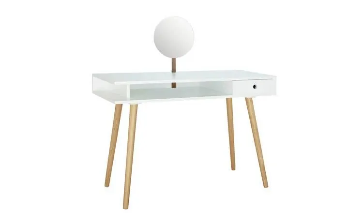 Habitat Cato Dressing Table With Mirror - White