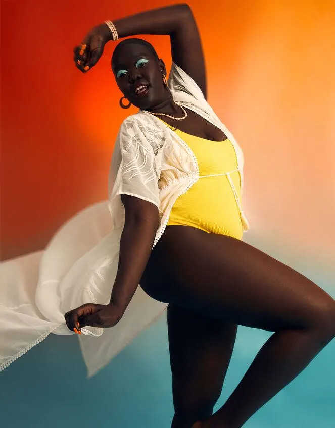 Palm Embroidered Kimono Ivory