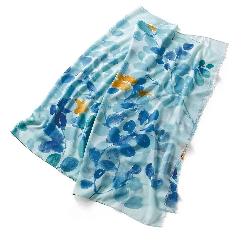 Painterly Posy Scarf