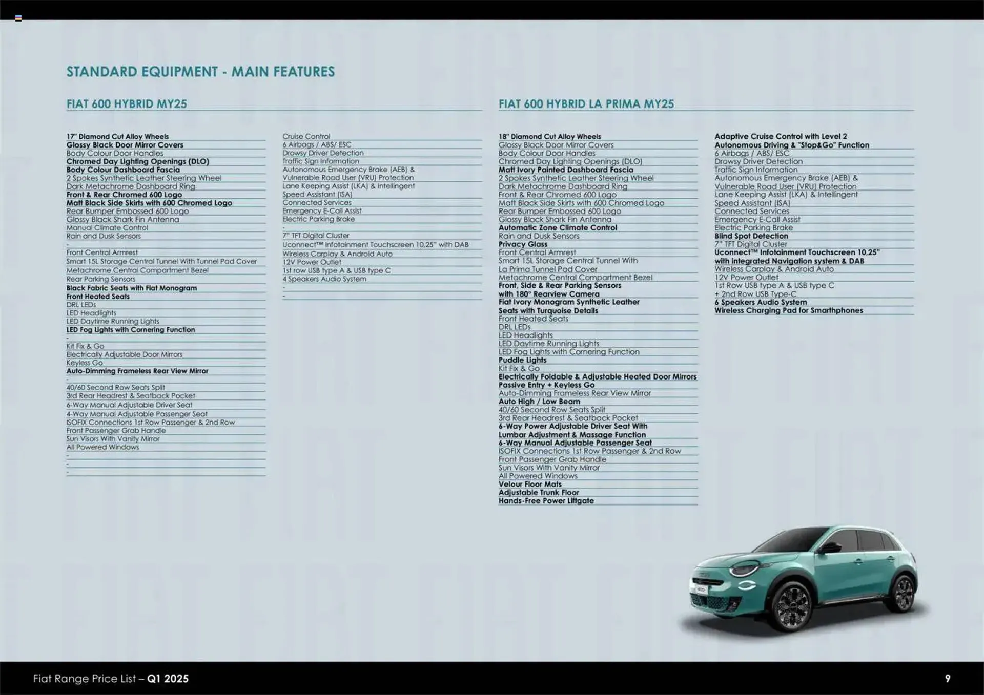 Fiat leaflet from 1 July to 1 April 2026 - Catalogue Page 9