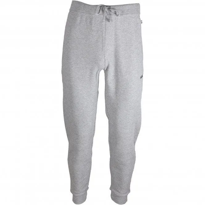 Lightweight Mini Waffle Jogging Bottoms, Medium Grey