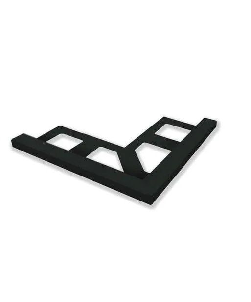 Outdoor Matt Black Box Corner Trim
