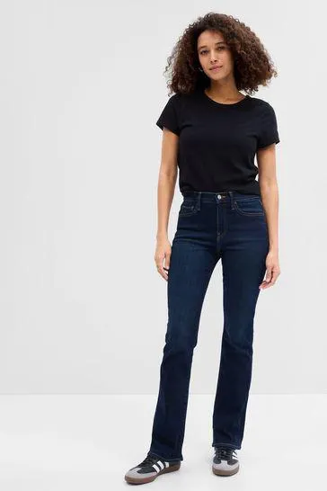 Mid Rise Boot Jeans with Washwell