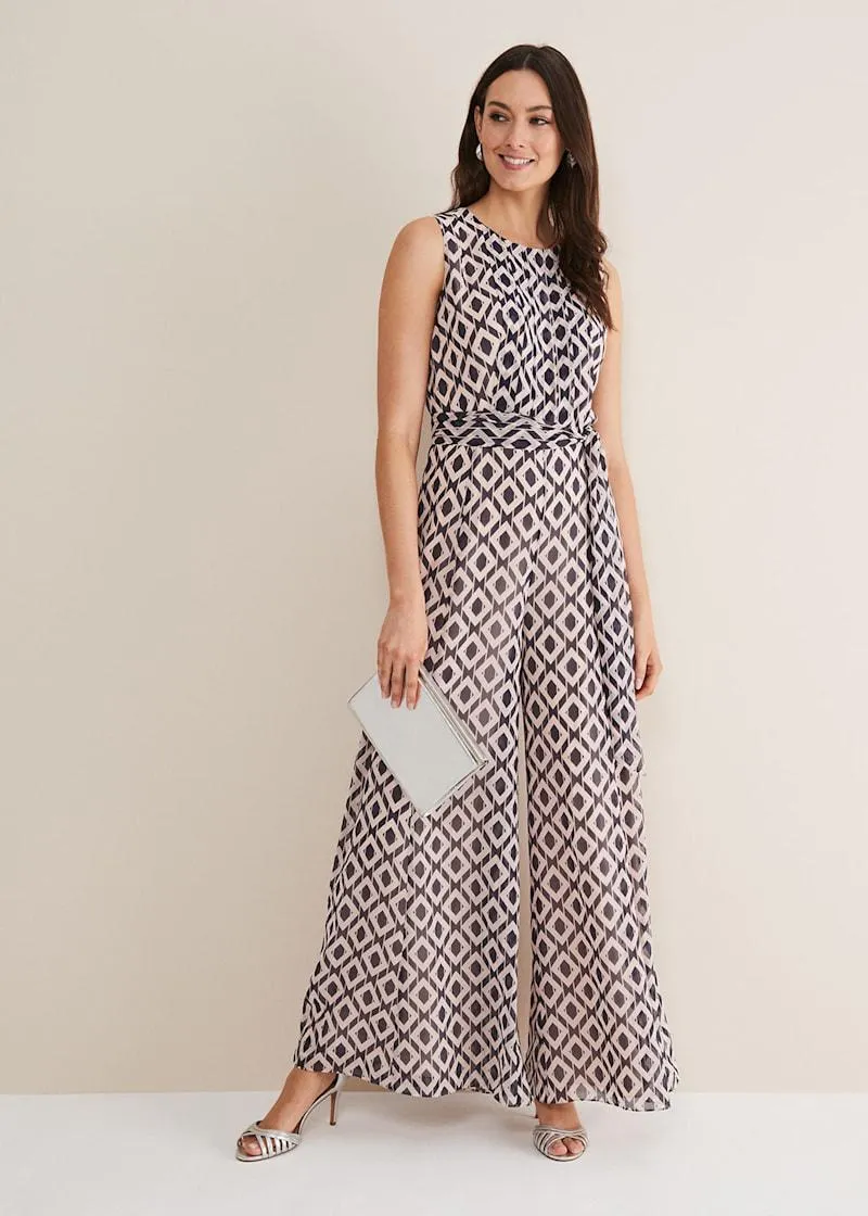 Janine Geo Wide Leg Jumpsuit
