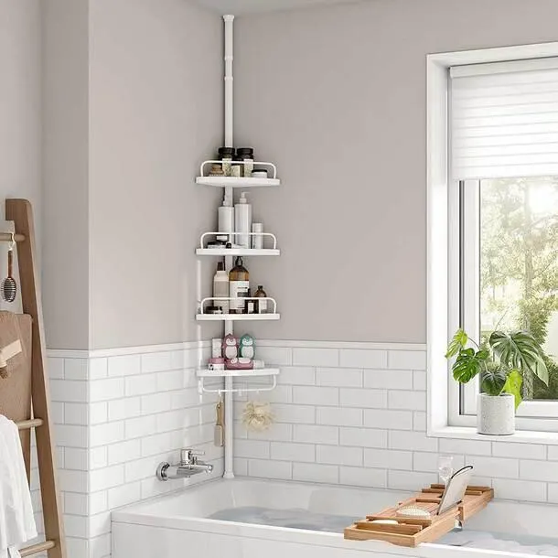Adjustable Bathroom Corner Shelf