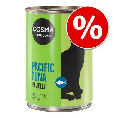12 x 400g Cosma Original & Asia In Jelly Wet Cat Food - Special Price!*