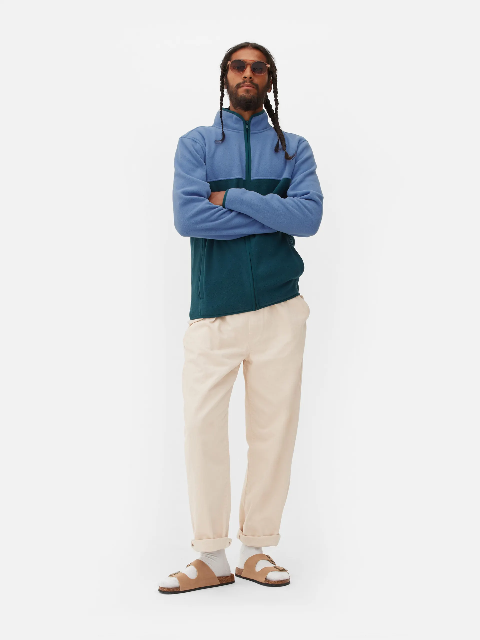 Cut and Sew Funnel Neck Fleece