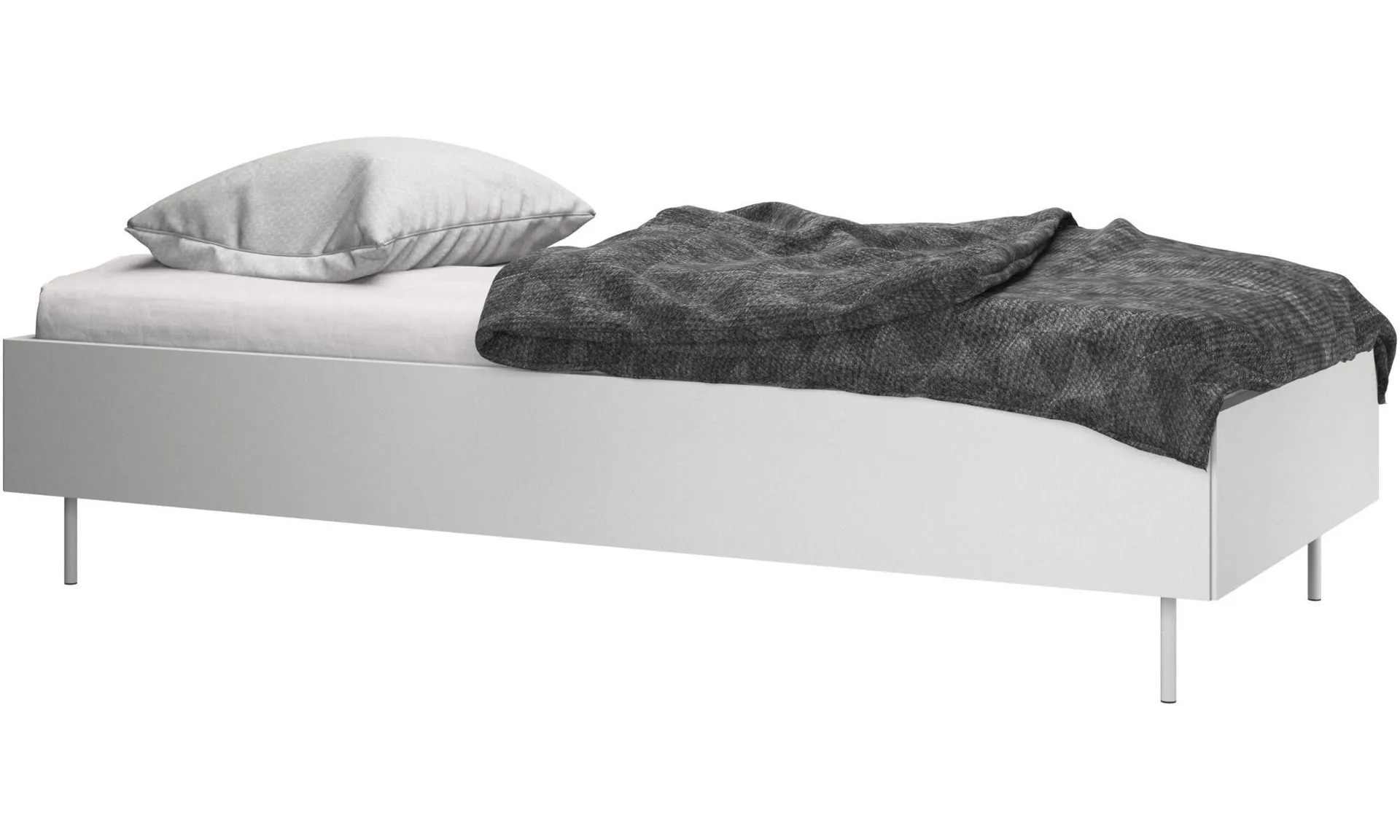 Lugano, Without headboard, with slats and legs