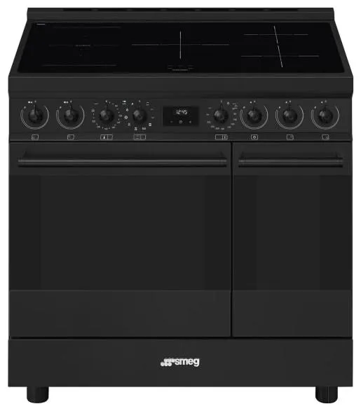 Smeg C92IPN2 90cm Symphony Dual Cavity Pyrolitic Cooker - Matt Black