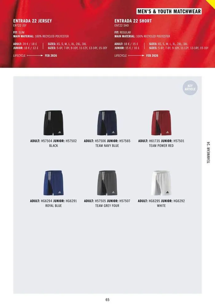 Adidas Teamwear 2024 from 11 March to 31 December 2024 - Catalogue Page 65