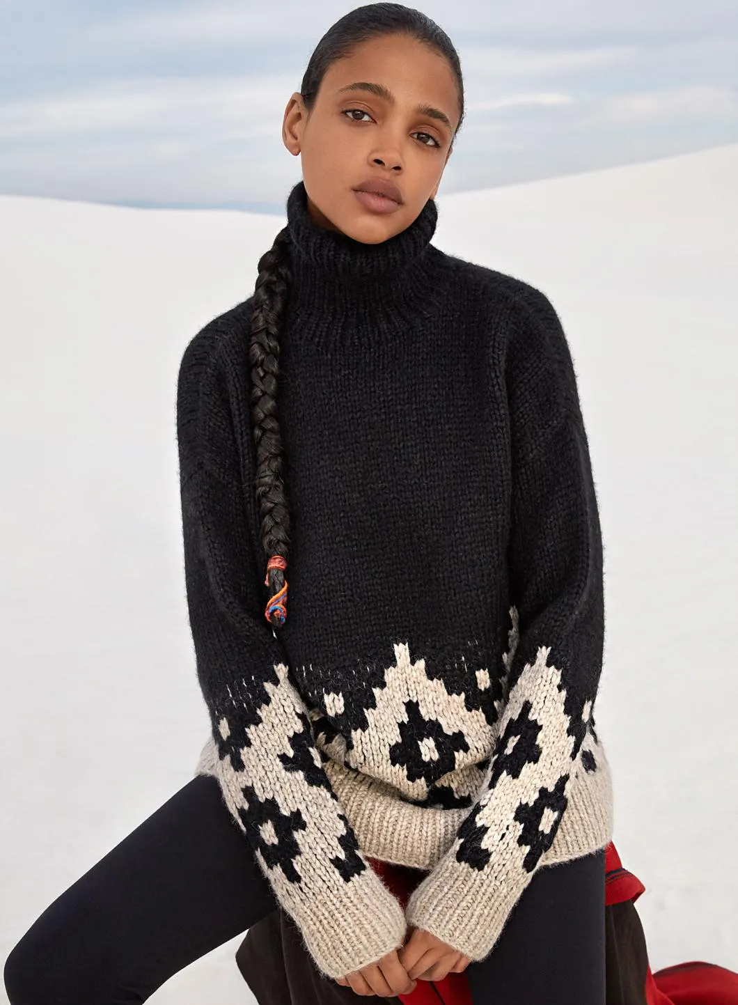 Basket Motif Pullover