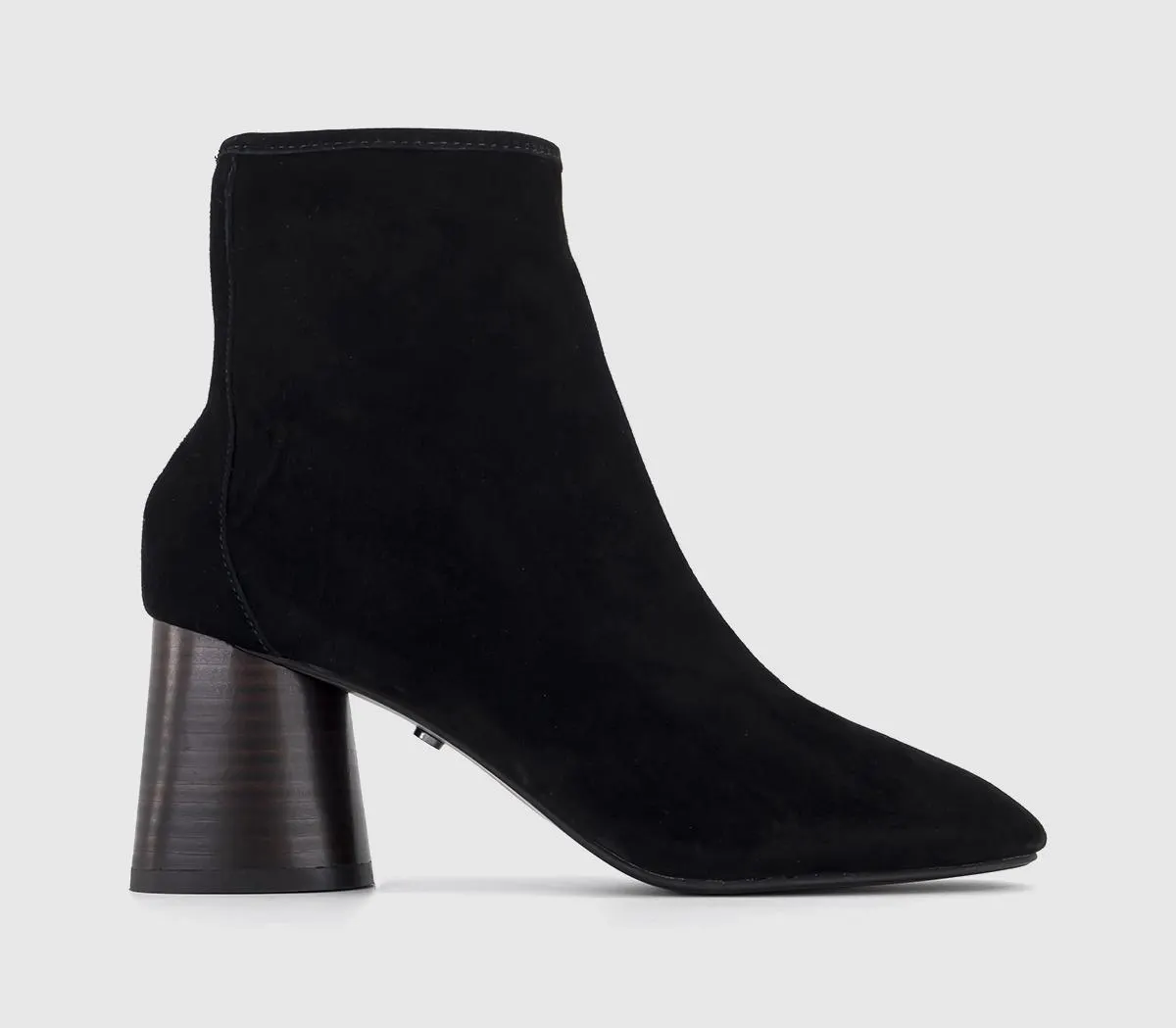 Ash Cylinder Stacked Heel Boots