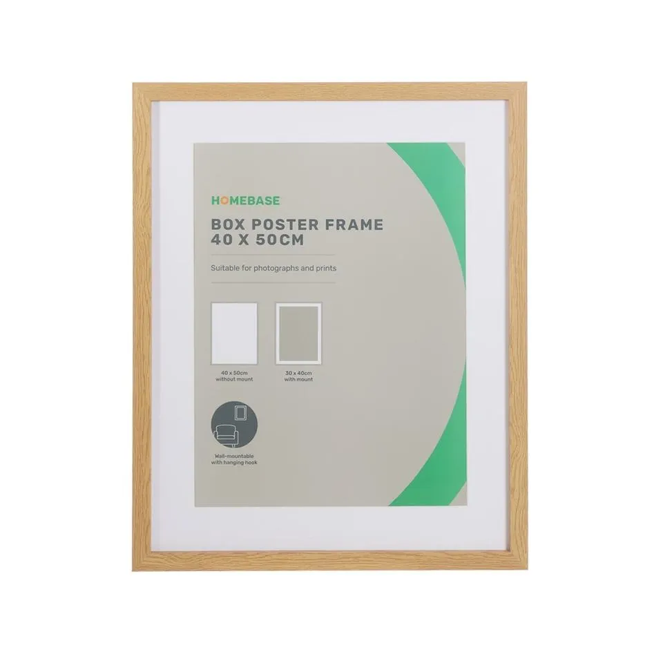 Box Poster Frame - 40x50cm - Oak
