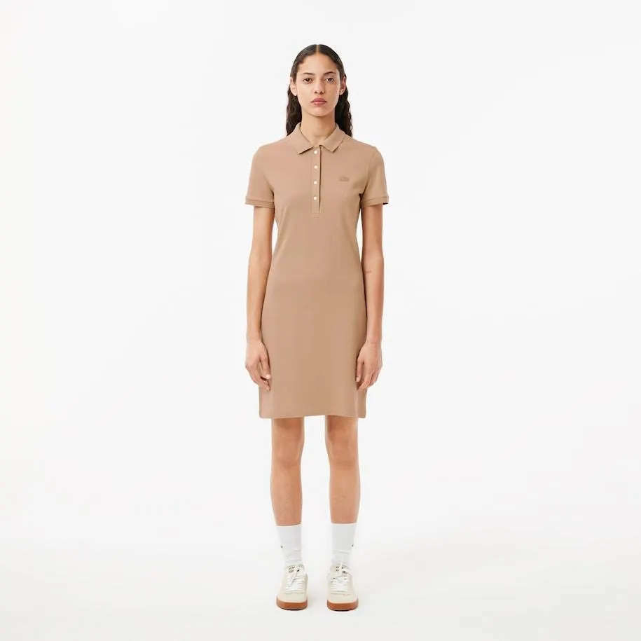 Slim Fit Stretch Piqué Polo Dress