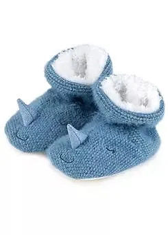 Totes Toasties Babies Narwhal Bootie Slippers