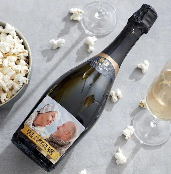 Personalised Prosecco With Photo & Text