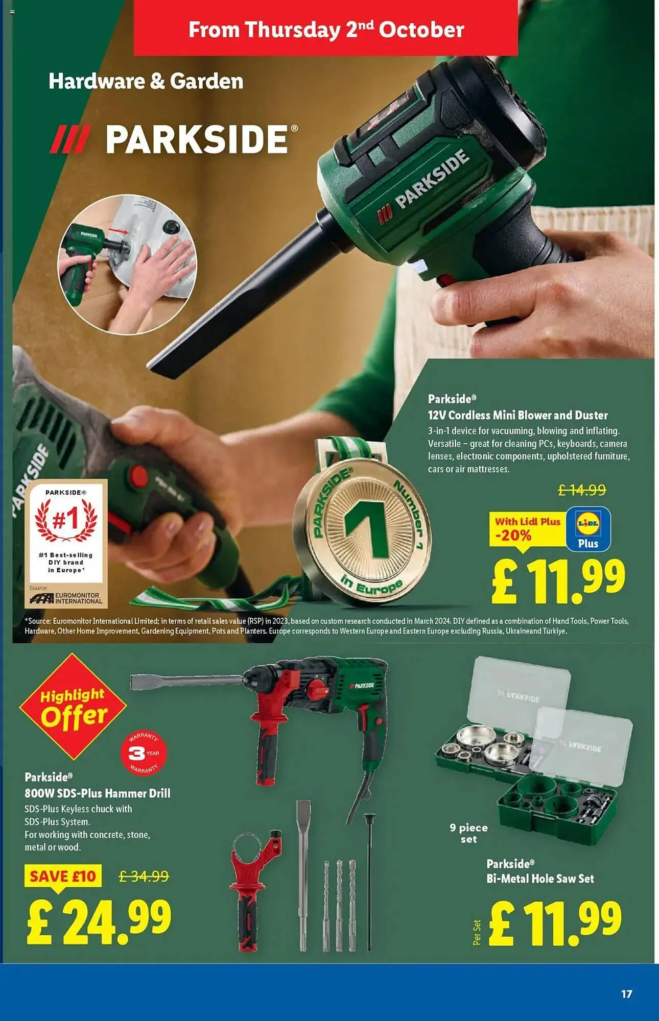 Lidl leaflet from 2 October to 8 October 2025 - Catalogue Page 17